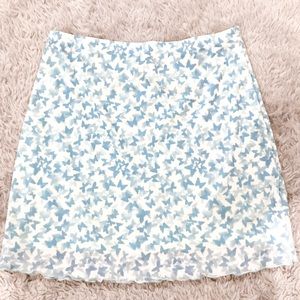 SHEIN blue butterfly skirt size medium
